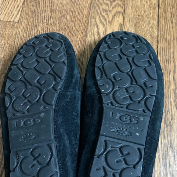 UGG Black Suede Loafers - Picture 2 of 3